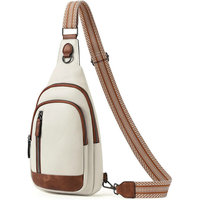 Petit Téléphone Portable En Cuir Sport Côté Poitrine Fanny Pack Sling Bandoulière Bagages Voyage Épaule Messenger Sac Cas Boîte pour Femmes