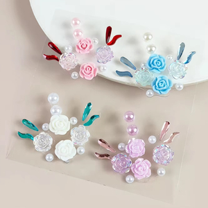 Miếng dán trang điểm hình đá lấp lánh cho lông mày, kiểu Pháp quyến rũ, chống nước, dành cho nữ - Product Image 2