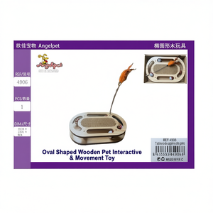 Giocattolo Interattivo e di Movimento per Animali Domestici in Legno a Forma Ovale - Product Image 3