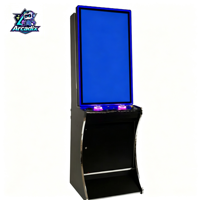 Machine de jeu d'arcade multi-jeux 5 en 1 à écran vertical de 43 pouces, fonctionnant à pièces, avec cabinet en bois pour parc d'attractions