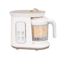 Robot culinaire électrique pour bébé JOYSTAR HB-182E avec fonction vapeur et chauffe-biberon, écran LED portable, chauffage rapide 500W et mixeur 150W