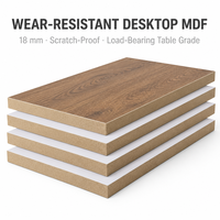 Panneau MDF mélaminé résistant à l'usure pour table d'étudiant et plateau de bureau, matériau de table résistant aux rayures et aux charges