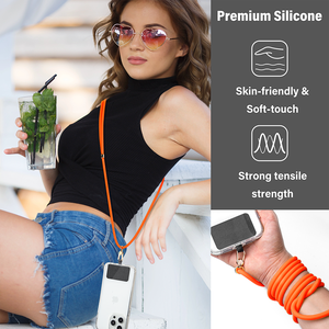 <span class=keywords><strong>Silicone</strong></span> chống mất dây <span class=keywords><strong>Keychain</strong></span> chủ Crossbody dây đeo điện thoại và dây đeo cổ dây điện thoại di động treo dây - Product Image 4