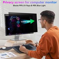 Filtro de Privacidad para Monitor de 19/21.5/23.8/24/27 Pulgadas, Anti-Espía, Anti-Reflejos, Bloqueador de Luz Azul para PC de Escritorio, Venta al Por Mayor de Fábrica