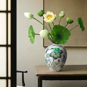 ดอกบัวประดิษฐ์ PVC คุณภาพสูง สไตล์โอเรียนทัล สำหรับตกแต่งบ้าน งานแต่งงาน และอุปกรณ์ประกอบฉาก - Product Image 3