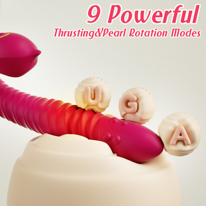 เครื่องสั่นแบบถอดได้ พร้อมฟังก์ชั่นดูด 9 ระดับ สอดใส่ 9 ระดับ สั่น 9 ระดับ ควบคุมผ่านแอพฯ พร้อมระบบทำความร้อน กระตุ้นคลิตอริส หัวนม จุดจี และทวารหนัก สำหรับคู่รัก - Product Image 5