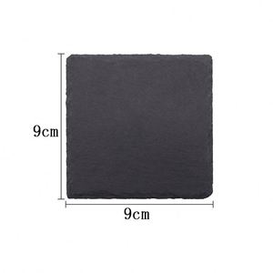 2026 Natural <b>Slate</b> Slab Square Cup Mat Set - Coffee & Beer <b>Coasters</b> for Hot/Cold Drinks - Product Image 6