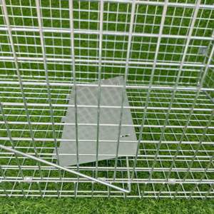 Heavy Duty Galvanizado Reutilizable Plegable Venta caliente Humane Live Guinea Pig Trampa Jaula Gran Control de Plagas <span class=keywords><strong>Lobo</strong></span> Trampas - Product Image 3