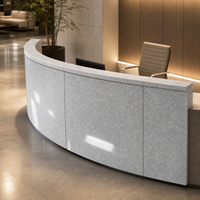 Panneau de revêtement incurvé moderne en granit blanc G303 poli, personnalisé en usine en Chine, pour façade de bâtiment