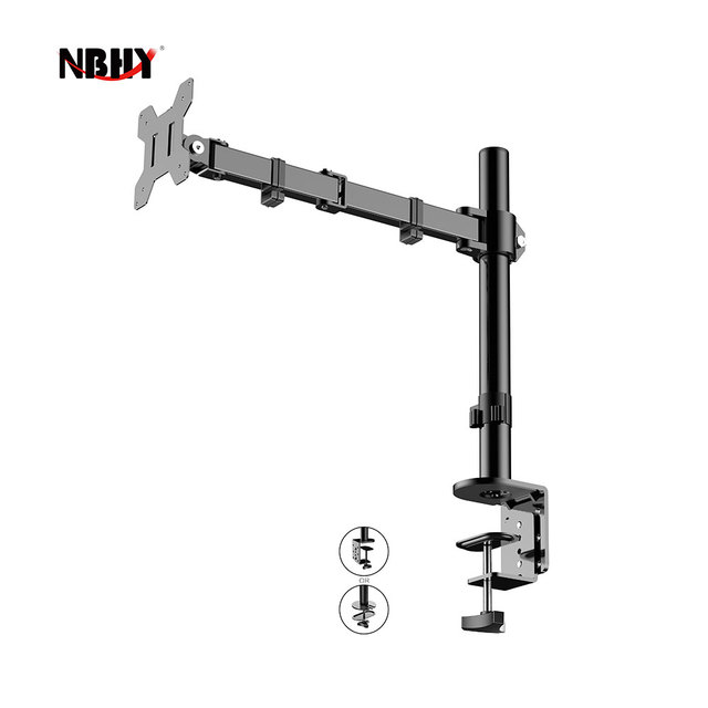 Hot Selling for 13"-32" Computer Screens with C-Clamp Single Adjustable Monitor Arm Desk Stand Mount