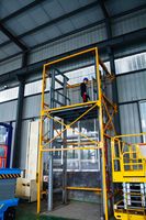 Promotion : Plateforme élévatrice verticale hydraulique fixe de 4 m pour marchandises, utilisation intérieure et extérieure