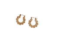 Boucles d'oreilles clous en or coloré en forme de grand trèfle, en résine de titane, avec perles fines en vrac, pour femmes, vente en gros