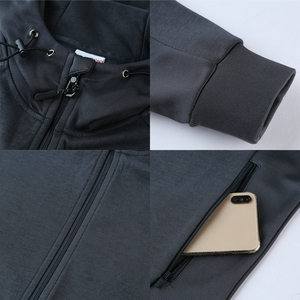 Conjunto Deportivo de Otoño Invierno 2025 para Hombre, de Secado Rápido, Peso Medio, con Capucha, Traje de Entrenamiento, Logotipo Personalizado, Elástico, Venta al Por Mayor de Fábrica - Product Image 5