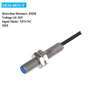 Autonics NPN NC IP67 Sensor Proximity induktif Sensor Probe Flush multifungsi 8mm Sensor Sensor jarak diproduksi Autonics