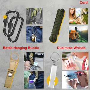 <span class=keywords><strong>Kit</strong></span> de survie de l'<span class=keywords><strong>aventurier</strong></span>: outil de survie 34-en-1 pour le camping, la randonnée et l'exploration-grand cadeau de vacances pour papa mari petit ami - Product Image 4