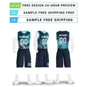 Uniformes de basket-ball de haute qualité, respirants, à séchage rapide, avec impression graphique, logo personnalisé BBJ01-250637 - Product Image 3