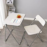 Nordic Simple Transparent Klappbarer Tee tisch Fabrik preis Wand-Esstisch für den Eingang Villa Asia Korea Japan Wohnzimmer