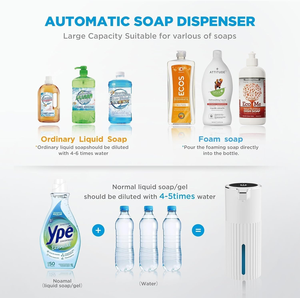 New Automatic Soap Dispenser Standing Kitchen Bathroom Soap Dispenser USB Battery Operated Household Hand Wash Dispenser - Product Image 2