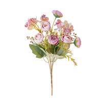 Roses artificielles en soie de haute qualité, idéales pour les mariages, la décoration de la maison, les cadeaux d'anniversaire et de Noël