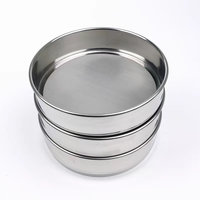 Tamis à farine en acier inoxydable 304 Guangfeng, mailles de 20, 40, 60, 80, 100, 200 microns, support personnalisé, tamis d'essai pour l'échantillonnage des sols