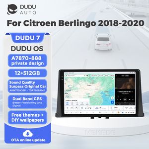 DUDUAUTO pour Citroën <span class=keywords><strong>Berlingo</strong></span> 2018-2020, système multimédia Android modifié pour voiture, navigation Bluetooth, Car-play, écran de recul - Product Image 2