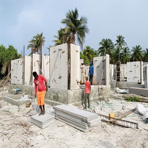 Panneau mural en <span class=keywords><strong>béton</strong></span> léger <span class=keywords><strong>préfabriqué</strong></span> en EPS, panneau d'isolation en mousse de 100 mm, cloison intérieure de luxe pour hôtel - Product Image 4