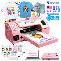 A3 F1080/xp600 Imprimante DTF avec logiciel Four Ordinateur portable T-shirt Transfert de chaleur Film Impression par transfert Machine DTF
