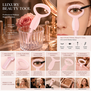 Herramienta aplicadora de plantilla para delineador de ojos de doble punta, plantilla guía para sombra de ojos, herramienta duradera para maquillaje de ojos y pestañas, plantillas para delineador de ojos - Product Image 3