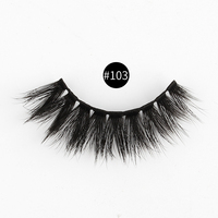 Faux cils en bande de la série Flash Packing en gros, plus doux, et faux cils effet 3D en vison synthétique à marque privée