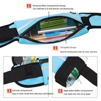 Sac banane étanche pour téléphone de sport, sacoche multifonctionnelle pour activités de plein air, pochette de course pour téléphone avec porte-bouteille intégré, cadeaux personnalisables avec logo