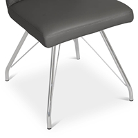 Chaise de salle à manger élégante en velours en forme de Z meubles de salle à manger chaises modernes pour chaises de salle à manger de cuisine