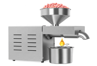 Presse à huile commerciale automatique de petite taille - Pressage à froid et à chaud, capacité de 3 à 6 kg/h, extraction multi-huiles pour usage domestique et commercial