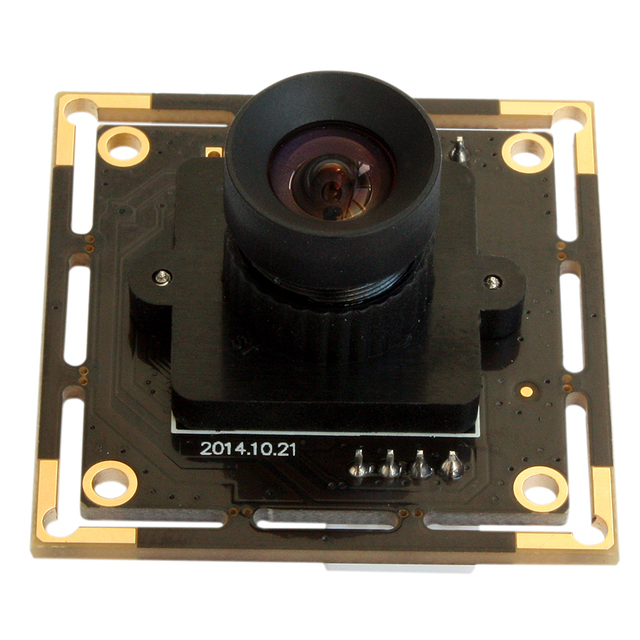 ELP 5MP USB Camera Module HD 2592X1944 MI5100 CMOS Camera 100 Degree No Distortion Webcam Board for Robot and Machine Vision