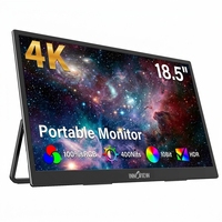 Ultraflacher 18,5 Zoll Externer Monitor 3840x2160 60Hz 5ms Reaktionszeit 400 Nits Helligkeit für Kreative Arbeit