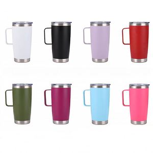 Tasse thermos de voiture 20 oz en acier inoxydable 304 avec poignée, personnalisable avec logo – Nouveauté ! - Product Image 5