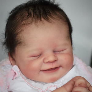 Muñeca de bebé <span class=keywords><strong>Reborn</strong></span> de silicona suave para niña <span class=keywords><strong>Bebe</strong></span> con vasos sanguíneos, muñecas realistas hechas a mano para niños pequeños, regalos - Product Image 4