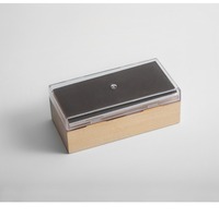 Material de espuma doble para sellos al por mayor, sello de madera rectangular cuadrado para uso en oficina, sello flash DIY