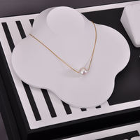 Ensemble de présentoirs à bijoux en cuir PU de luxe personnalisé, présentoir pour pendentifs, support pour colliers, pour la présentation en magasin de bijouterie