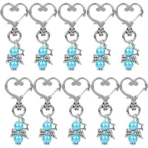 Meilleure Vente Porte-clés Ange Pierre de Naissance en Gros, Porte-clés Ange Gardien, Cadeau de Mariage, Baptême, Baby Shower, Ensemble de Bénédiction - Product Image 1