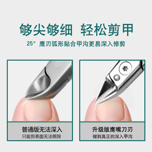 Stainless Steel Cuticle Pliers Double Head For Dead Skin Removal Adults Durable Manual Nail Tool - Product Image 5