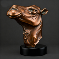 Buste d'âne, statue d'animal, buste pour la décoration de la maison