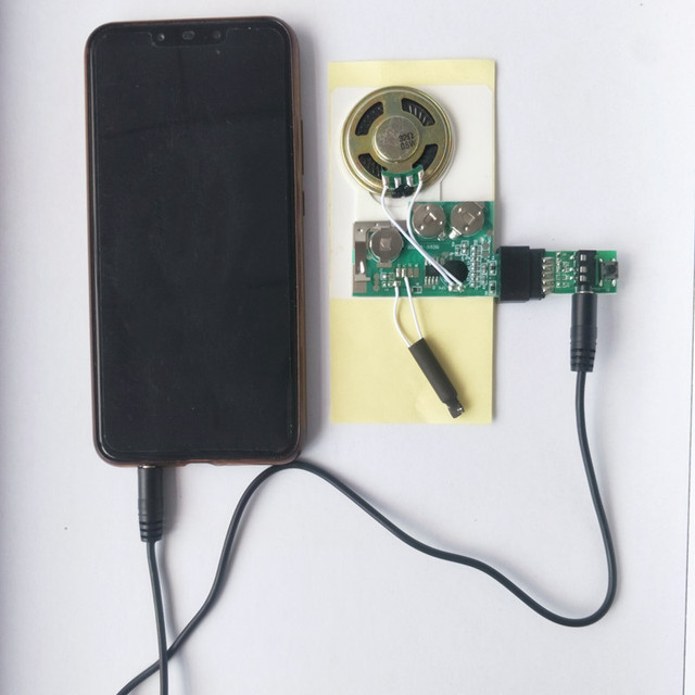 High Sound Quality Light Activated Sound Module Recording the Audio by Computer or Phone for DIY Music Packing Gift Box and Toys