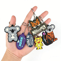 Porte-clés en silicone écologique imprimé en offset 2D, motif personnalisé imprimé en typographie, taille personnalisée, breloque pour sac d'école, cadeau d'anniversaire