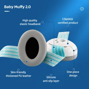 אופנה הטובה ביותר לפעוטות תינוקות שמיעה הגנה גילים ילדים בטיחות Infent פעוט תינוק Earmuff