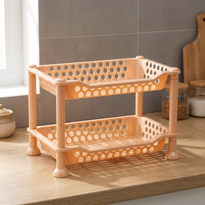 Zapatero de Plástico de Alta Calidad para Sala de Estar, de 2 Niveles, Moderno y Convertible, Marca Dynasty, Muebles para el Hogar a Bajo Costo desde India - Product Image 2