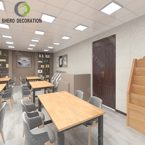 2025 muebles de esquina de lectura estantería de exhibición estante de biblioteca de madera muebles escolares para biblioteca sala de lectura suministros escolares - Product Image 5