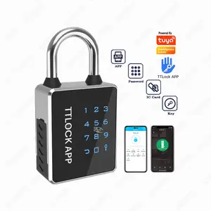Combinaison de sécurité étanche IP65 cadenas NFC Ttlock App cadenas et clés en vrac cadenas intelligent T55C