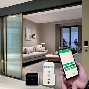 Sistema de Puerta <span class=keywords><strong>Corredera</strong></span> Automática HDSAFE con Acabado Moderno, <span class=keywords><strong>Cierre</strong></span> Magnético de Vidrio Inteligente y Riel Estrecho <span class=keywords><strong>para</strong></span> Uso en Villas y Hoteles - Product Image 1
