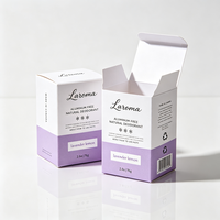 Boîte de crème nettoyante naturelle avec laminage mat de luxe, production 72H, boîte de beauté en carton blanc imperméable, vente en gros