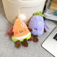 Buitenlandse Handel Echte Nieuwe Geurige Dungdung Fruit- en Groentenserie Hangertje Cartoon Ananas Aubergine Pop Mini Watermeloen Klein